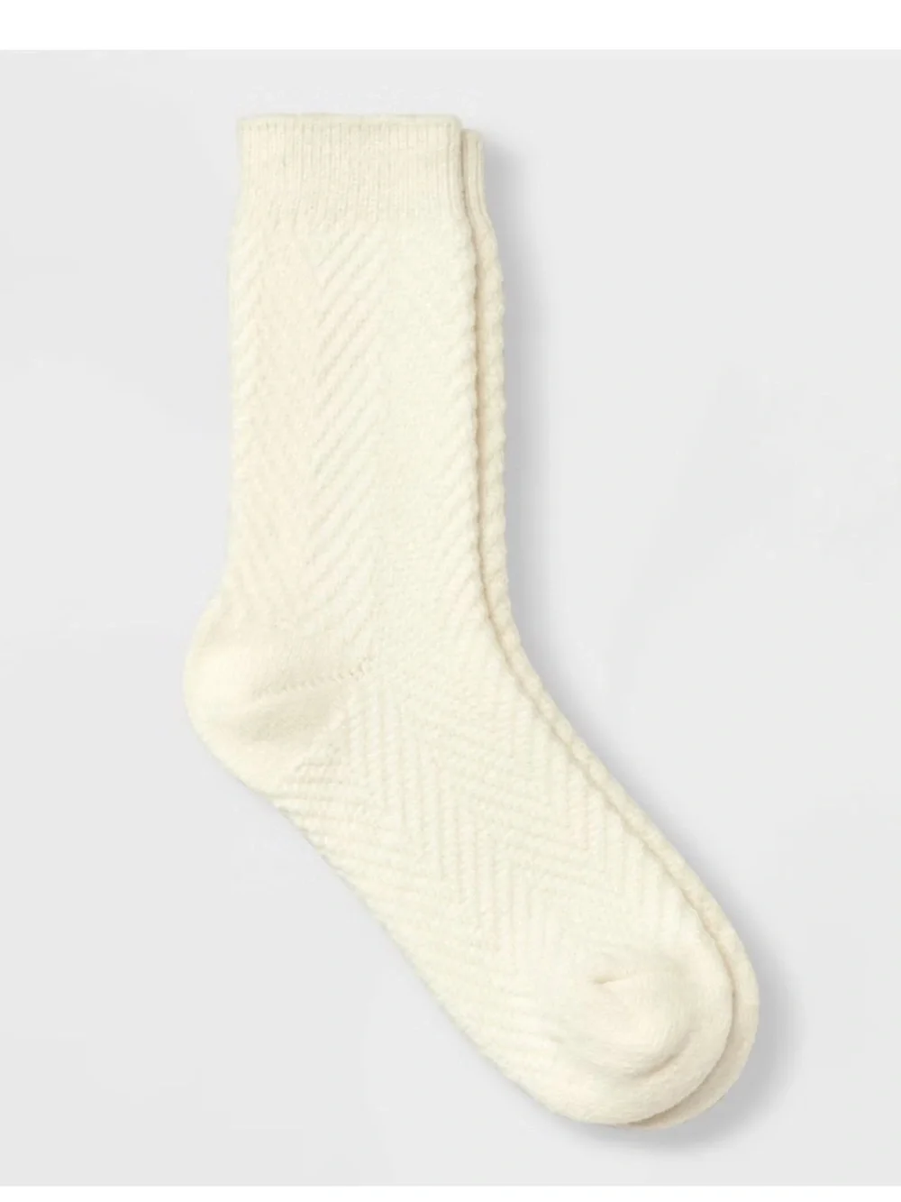 Universal Thread Cream Cable Crew boot Socks